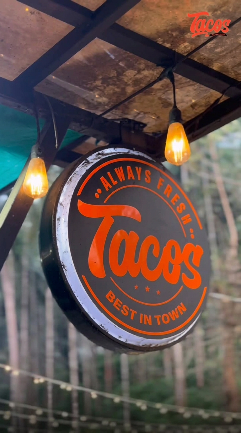 The Tacos – The Shawaya Restaurant signboard